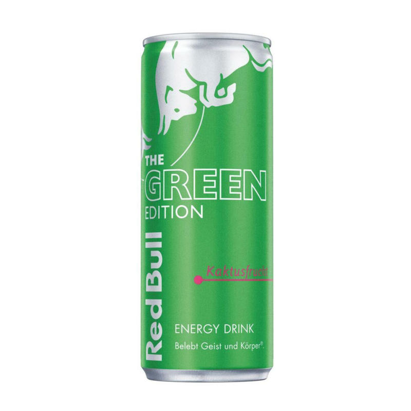 Red Bull Energy Drink Green Edition Kaktusfrucht