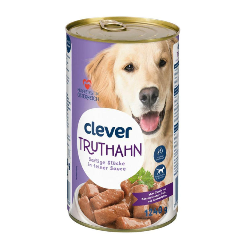 Clever Hund Truthahn in Sauce