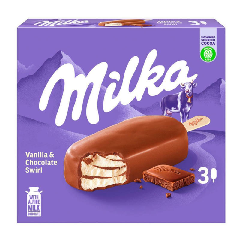 Milka Vanilla & Chocolate Swirl 3er