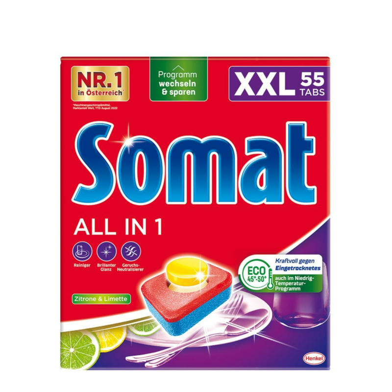 Somat Tabs XXL All In 1 Zitrone und Limette