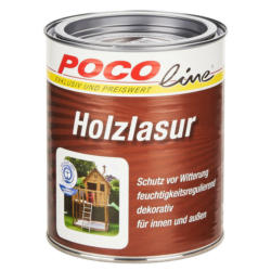 POCOline Acryl Holzlasur palisander seidenglänzend ca. 0,75 l