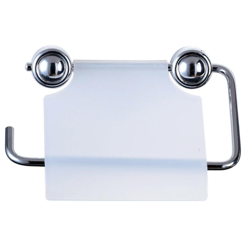 Toilettenpapierhalter silber Eisen B/H/L: ca. 15x13x3 cm