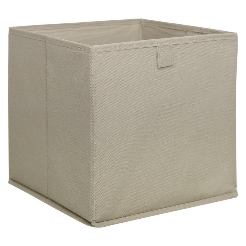 Stoffbox beige B/H/T: ca. 24x24x24 cm