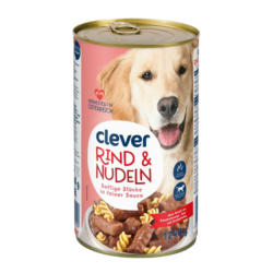 Clever Hund Rind & Nudeln in Sauce