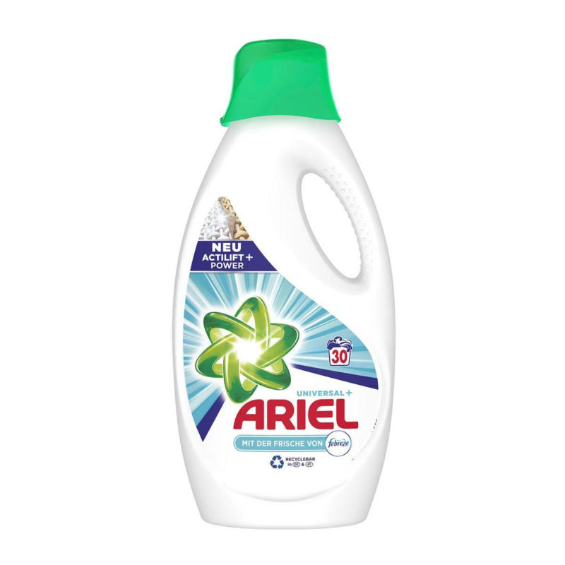 Ariel mit Febreze Flüssig Waschmittel