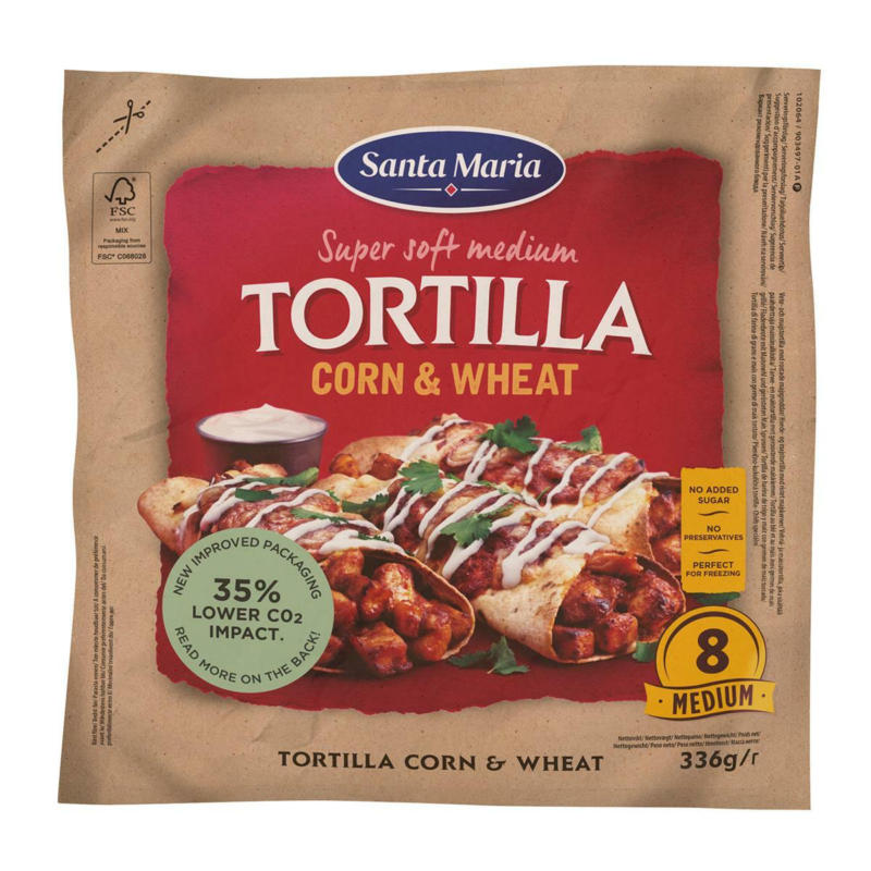 Santa Maria Corn & Wheat Tortilla