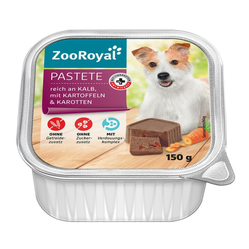 ZooRoyal Pastete mit Kalb, Kartoffeln & Karotten