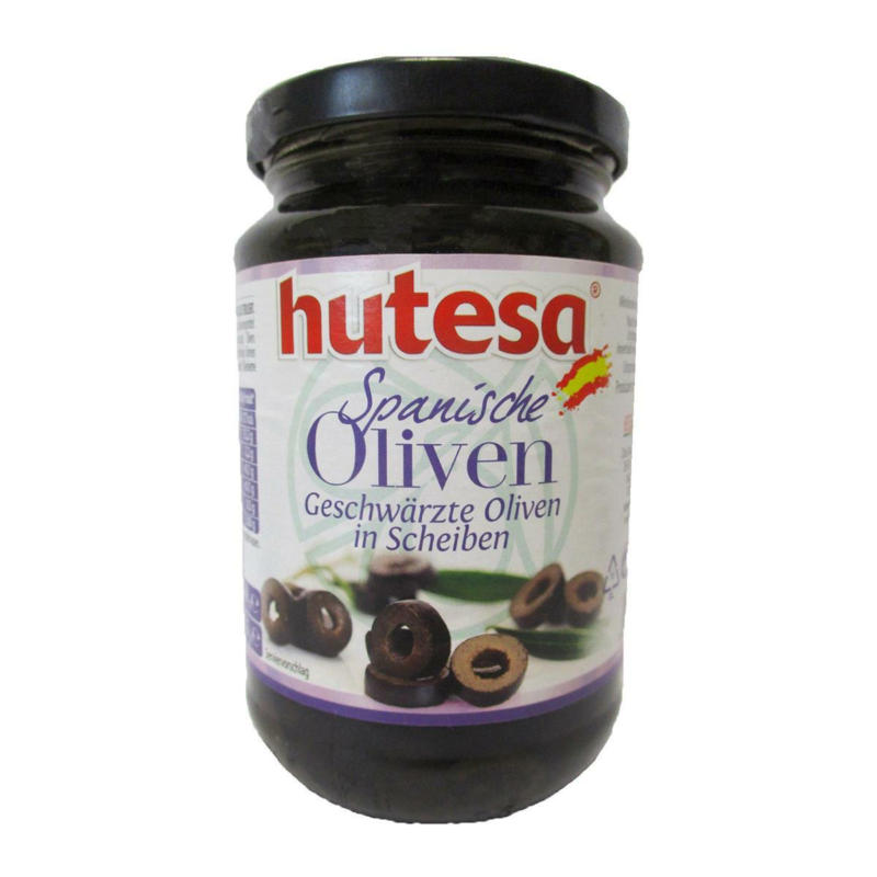 Hutesa Schwarze Oliven in Scheiben