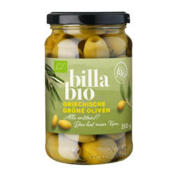 BILLA Bio Grüne Oliven ohne Stein