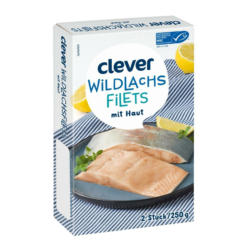 Clever Wildlachs Filet mit Haut