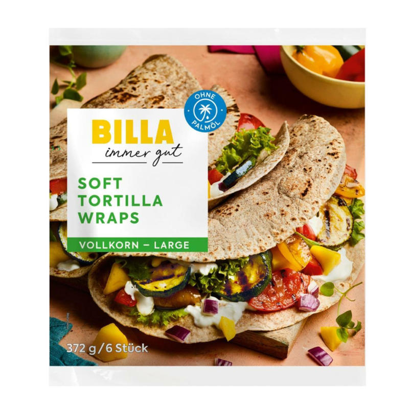 BILLA Soft Tortilla Wraps Vollkorn