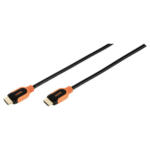 POCO Einrichtungsmarkt Wilhelmshaven Vivanco HDMI-Kabel schwarz orange