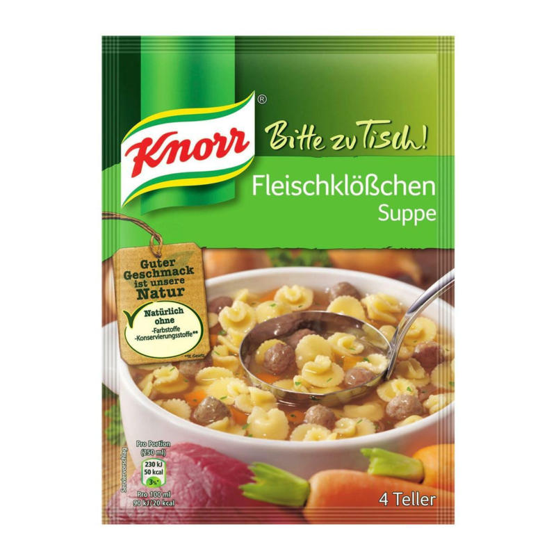 Knorr Bitte zu Tisch Fleischklößchensuppe