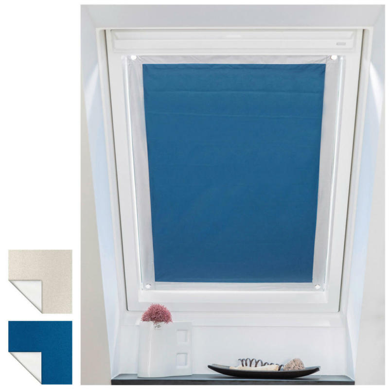 Dachfenster-Sonnenschutz blau B/L: ca. 59x113,5 cm