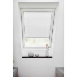 Dachfensterplissee weiß B/L: ca. 36,3x60 cm