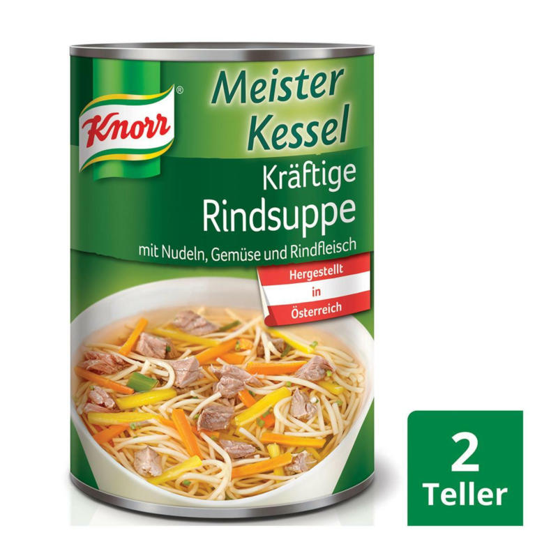 Knorr Meisterkessel Kräftige Rindsuppe