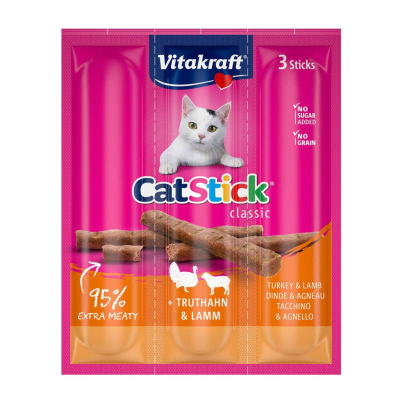 Vitakraft Cat-Stick Mini Truthahn & Lamm