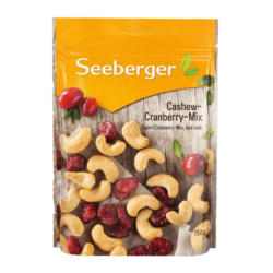Seeberger Cashew-Cranberry Mix