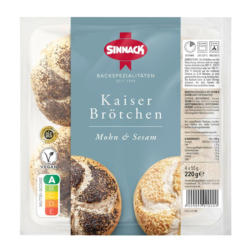 Sinnack Kaiserbrötchen Mohn-Sesam-Mix