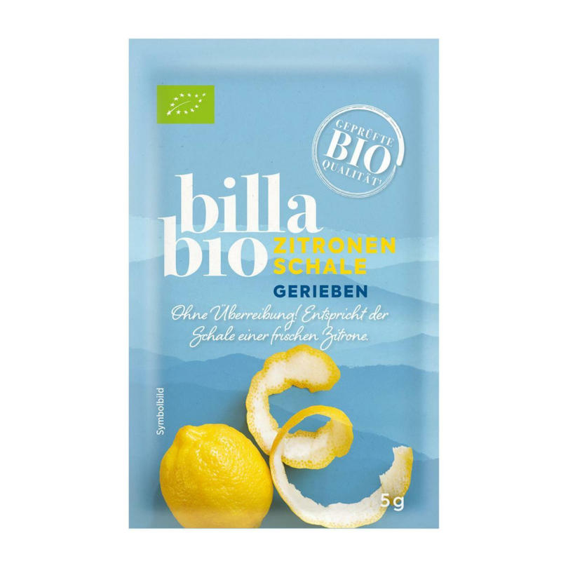 BILLA Bio Zitronenschale Gerieben