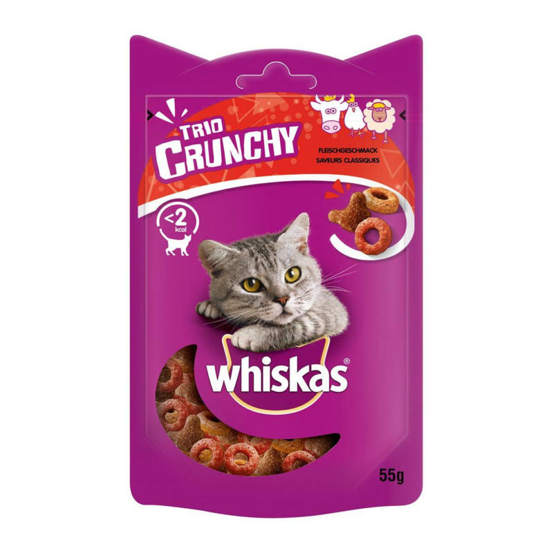 Whiskas Crunchy Trio mit Fleischgeschmack