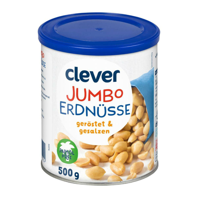 Clever Jumbo Erdnüsse geröstet & gesalzen