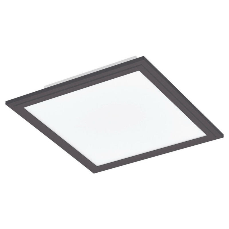 EDI-Light Deckenleuchte Salobrena 75567 schwarz weiß Alu Kunststoff B/H/L: ca. 30x5x30 cm