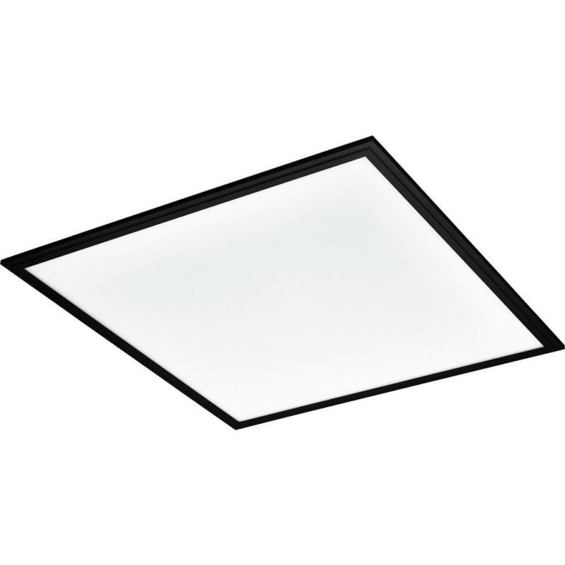 EDI-Light Deckenleuchte Salobrena 75568 schwarz weiß Alu Kunststoff B/H/L: ca. 59,5x5x59,5 cm