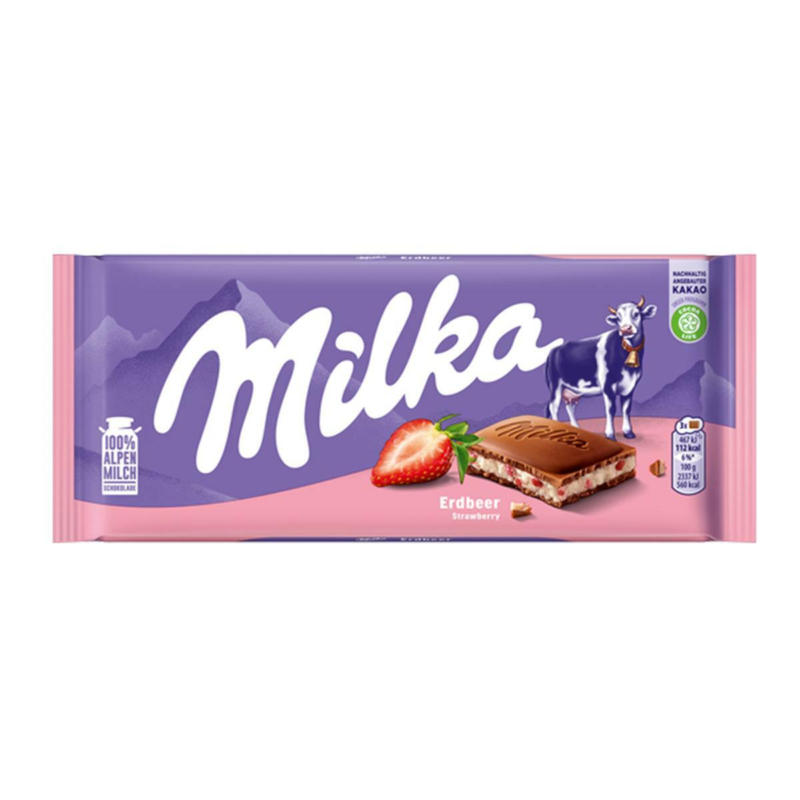 Milka Erdbeer Schokolade