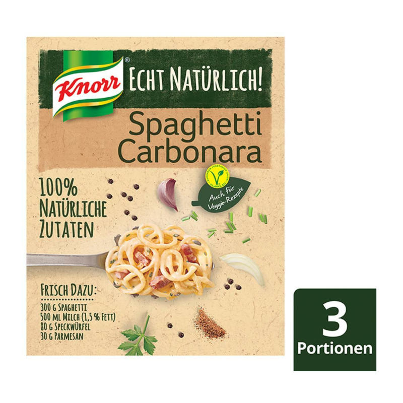 Knorr Echt Natürlich! Spaghetti Carbonara