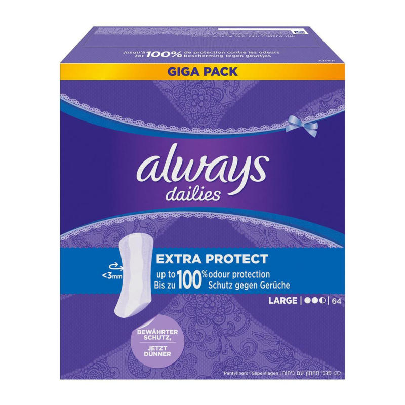 Always Extra Protect Large Slipeinlagen Giga Pack