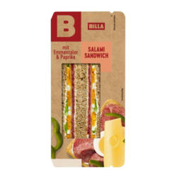 BILLA Beste Pause Salami-Emmentaler Sandwich