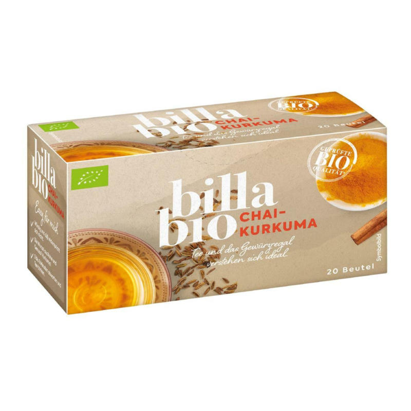 BILLA Bio Chai-Kurkuma Tee