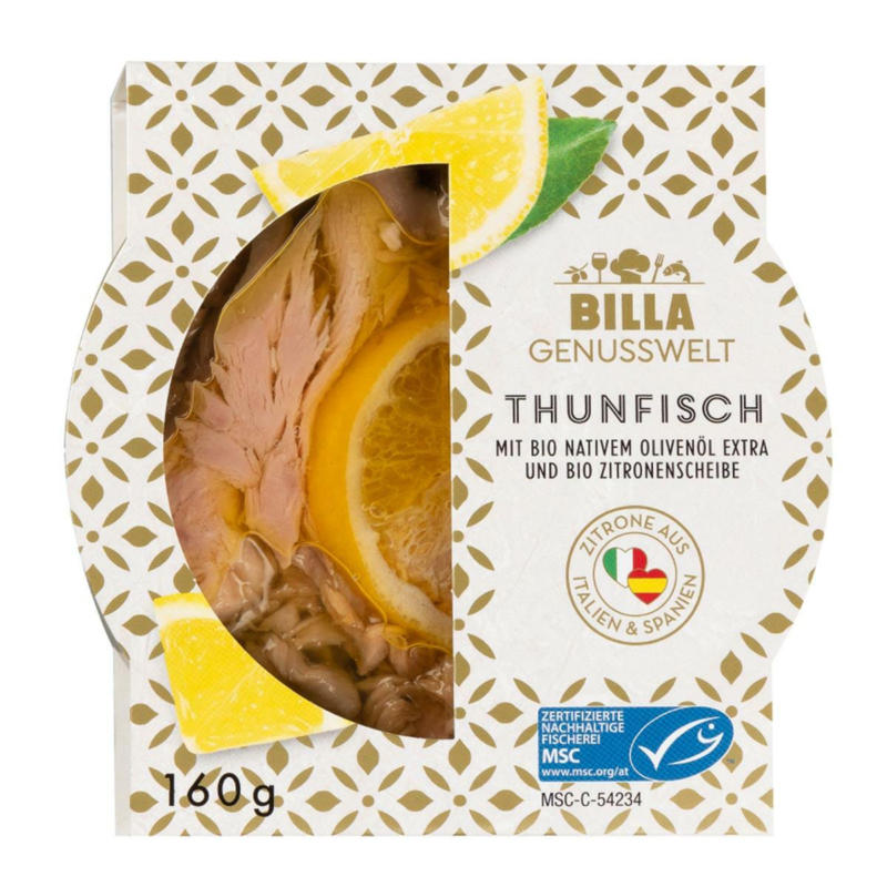BILLA Genusswelt Thunfisch mit Olivenöl & Zitrone