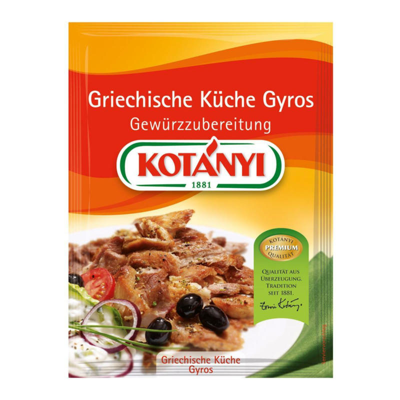 Kotányi Griechische Küche Gyros Gewürzzubereitung