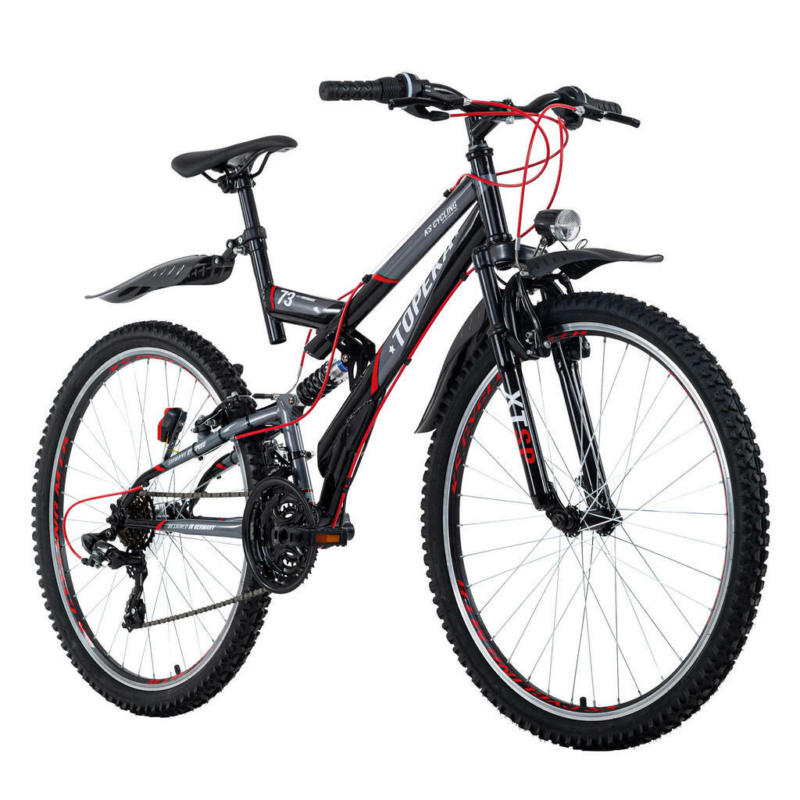 KS-Cycling Mountain-Bike Topeka 26 Zoll Rahmenhöhe 48 cm 21 Gänge grau grau