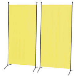 Grasekamp Doppelpack Stellwand gelb Polyester-Mischgewebe B/H: ca. 85x180 cm