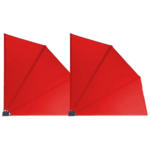 POCO Einrichtungsmarkt Neumünster Grasekamp Doppelpack Balkonfächer rot Polyester-Mischgewebe