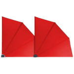 POCO Einrichtungsmarkt Neumünster Grasekamp Doppelpack Balkonfächer rot Polyester-Mischgewebe B/L: ca. 140x140 cm