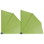 POCO Einrichtungsmarkt Neumünster Grasekamp Doppelpack Balkonfächer apfelgrün Polyester-Mischgewebe B/L: ca. 120x120 cm