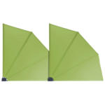 POCO Einrichtungsmarkt Eningen Grasekamp Doppelpack Balkonfächer apfelgrün Polyester-Mischgewebe B/L: ca. 140x140 cm