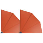 POCO Einrichtungsmarkt Neumünster Grasekamp Doppelpack Balkonfächer orange Polyester-Mischgewebe B/L: ca. 140x140 cm