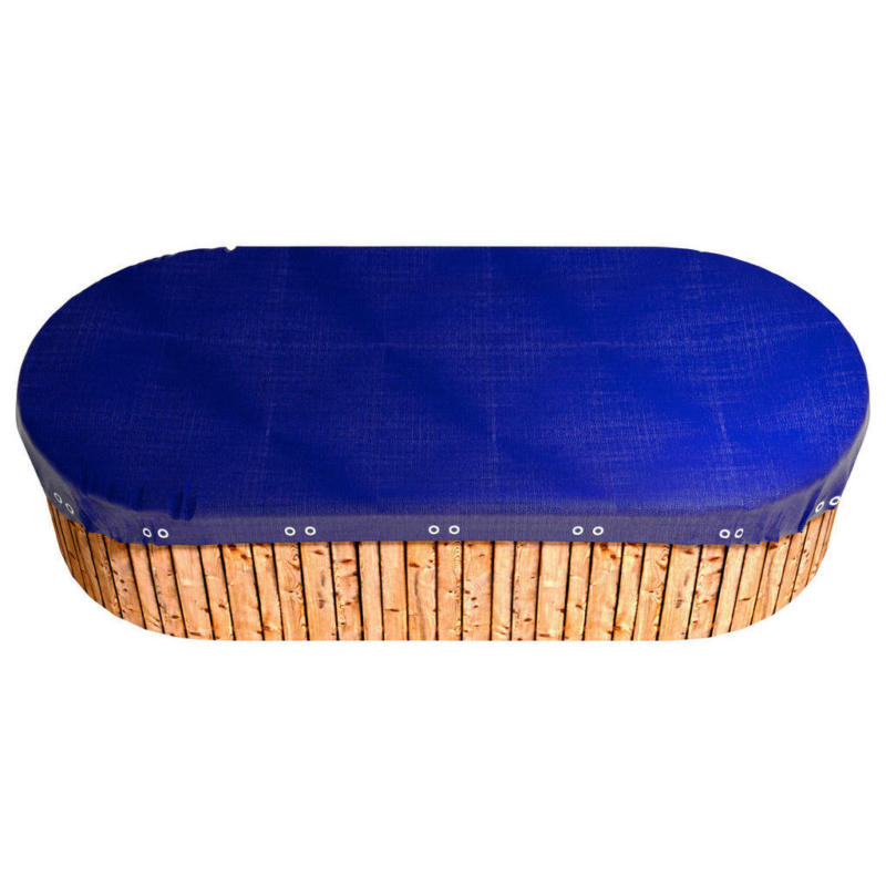 Grasekamp Abdeckplane für Pool oval royalblau Kunststoff B/L: ca. 460x725 cm