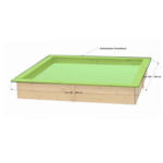 POCO Einrichtungsmarkt Eningen Grasekamp Abdeckung für Sandkasten grün Kunststoff B/H/L: ca. 20x4x20 cm