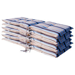 Grasekamp Auflage für Hochlehner blau Polyester-Mischgewebe B/H/L: ca. 53x5x121 cm