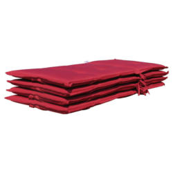 Grasekamp Auflage für Hochlehner rot Polyester-Mischgewebe B/H/L: ca. 53x7x121 cm