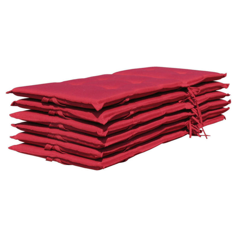 Grasekamp Auflage für Hochlehner rot Polyester-Mischgewebe B/H/L: ca. 53x7x12 cm