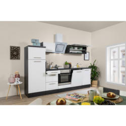 Respekta Küchenblock Premium weiß hochglänzend B/H/T: ca. 280x200x60 cm