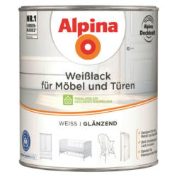 Alpina Weißlack für Möbel & Türen weiß glänzend ca. 2 l