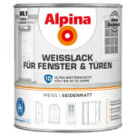 POCO Alpina Weißlack für Türen & Fenster weiß seidenmatt ca. 2 l